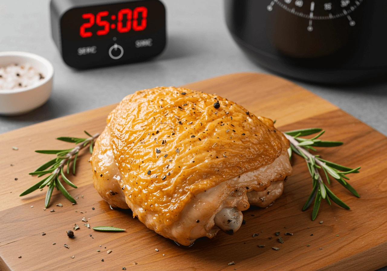 how long to air fry chicken thighs