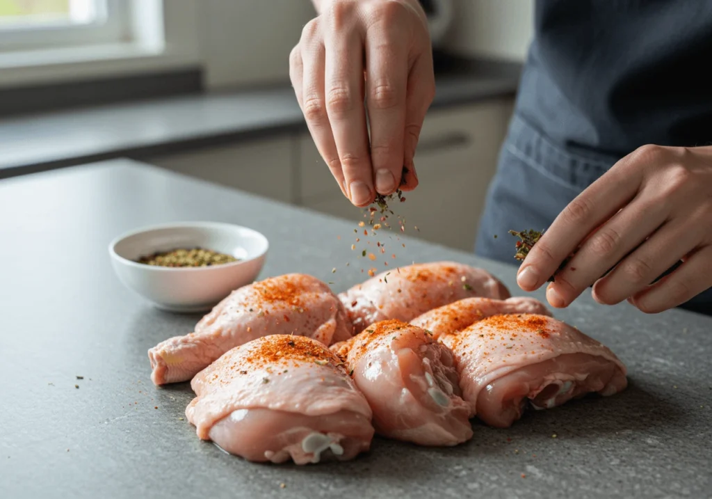 how long to air fry chicken thighs