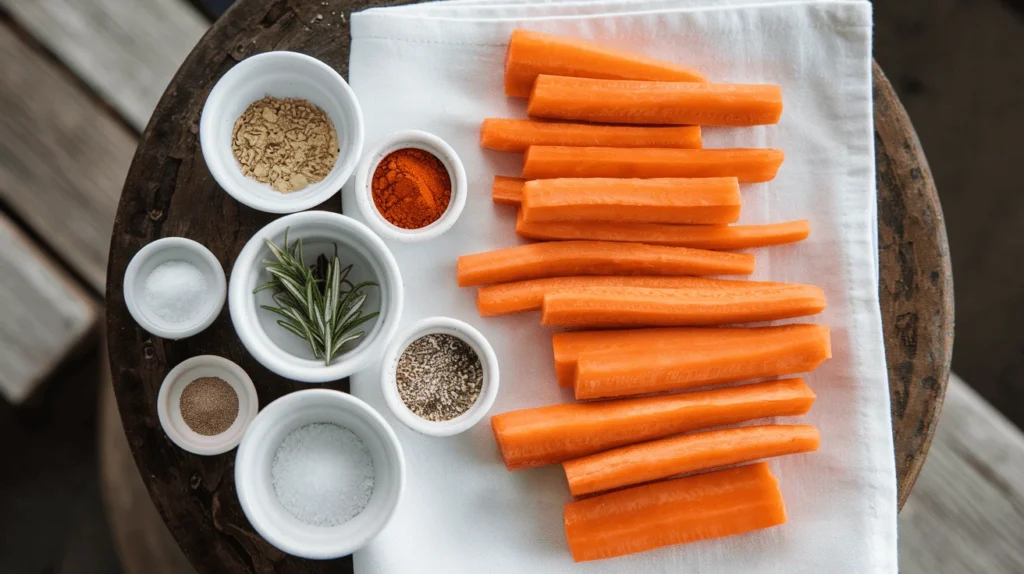air fryer carrot fries